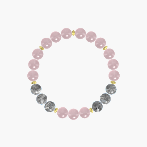 Rose Quartz and Labradorite Bracelet