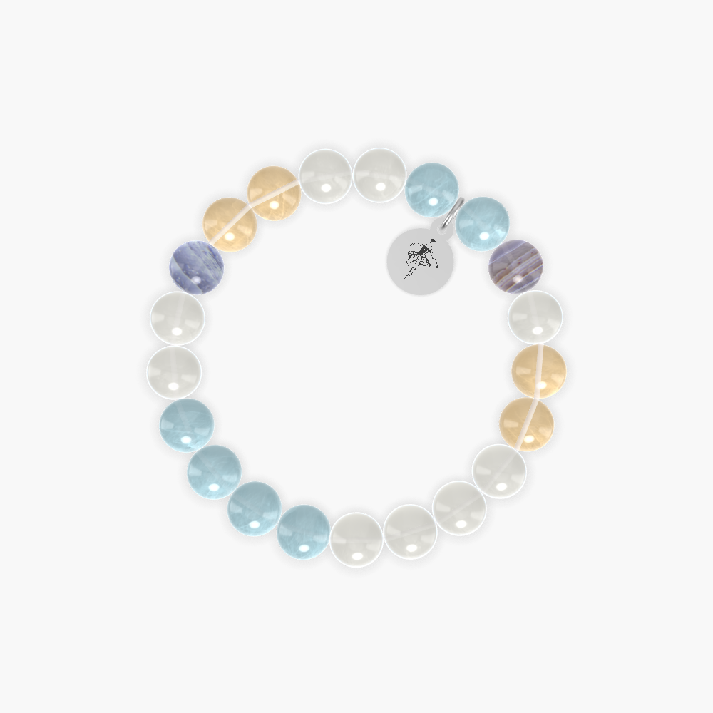 Moonstone, Aquamarine, Citrine and more Gemstone Bracelet