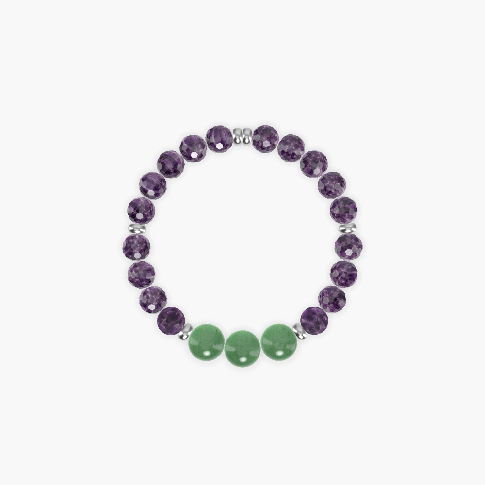 Amethyst and Aventurine Bracelet