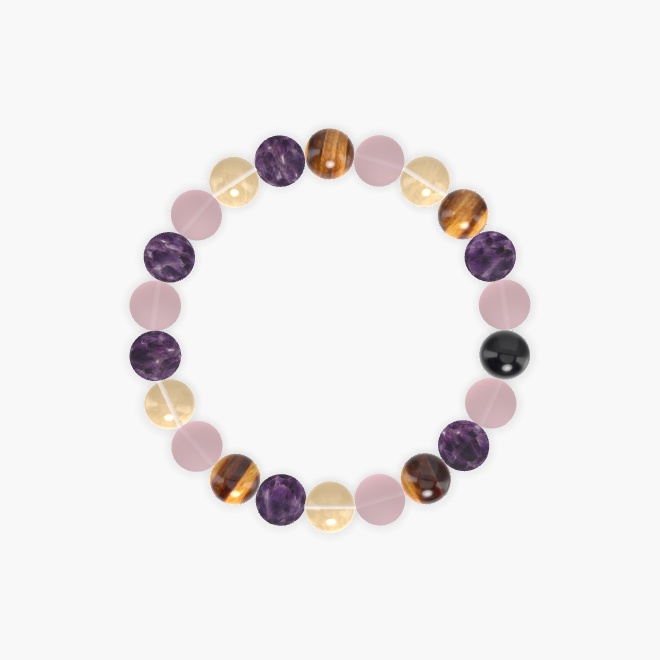 Rose Quartz, Amethyst, Citrine and more Gemstone Bracelet