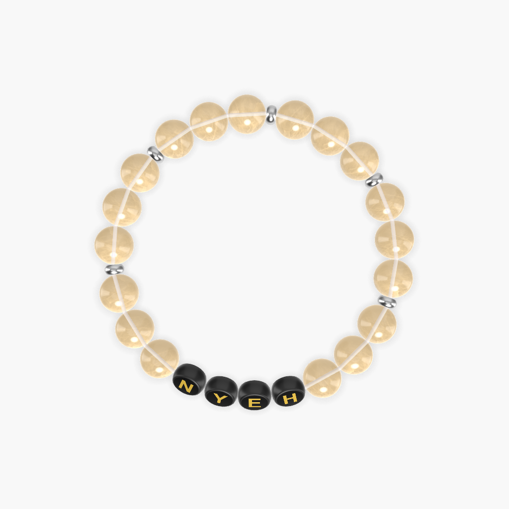 Citrine Gemstone Bead Bracelet