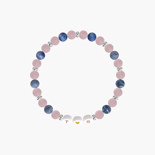 Rose Quartz and Sodalite Bracelet