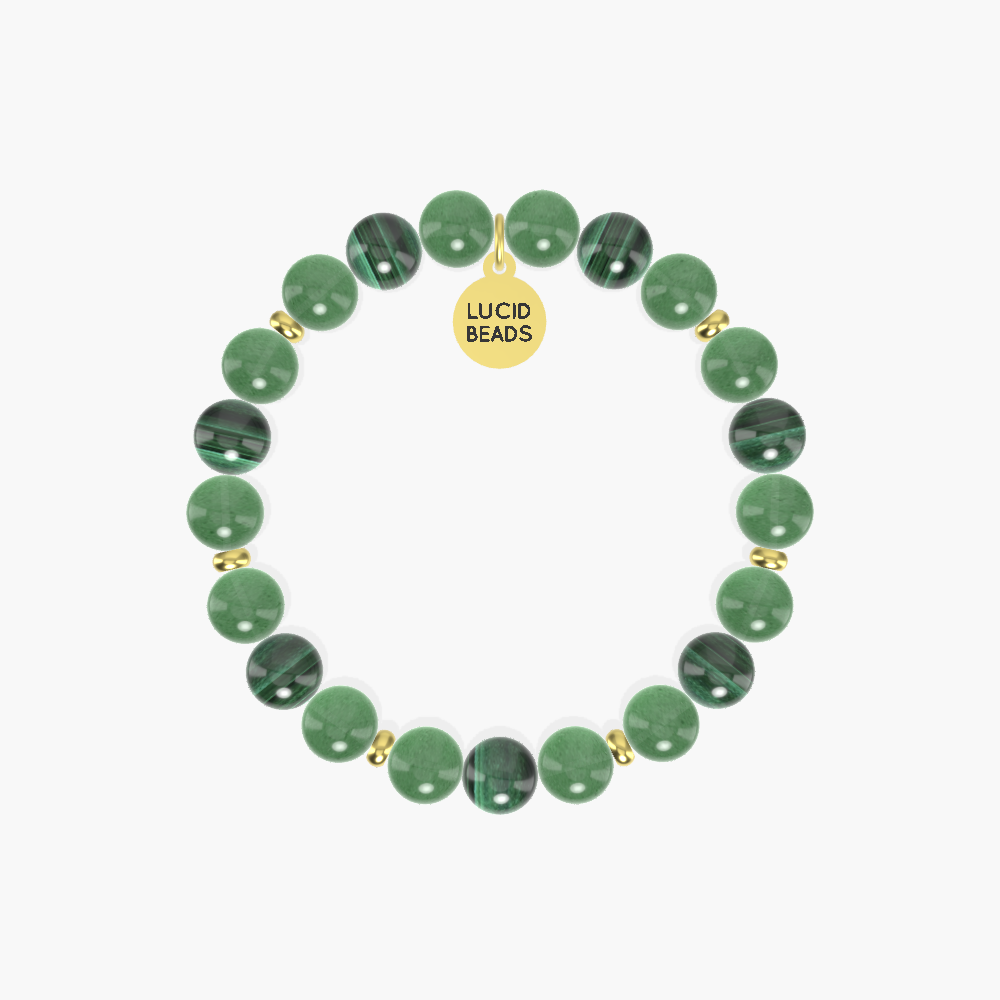 Renewal Harmony Gift - Aventurine and Malachite Bracelet