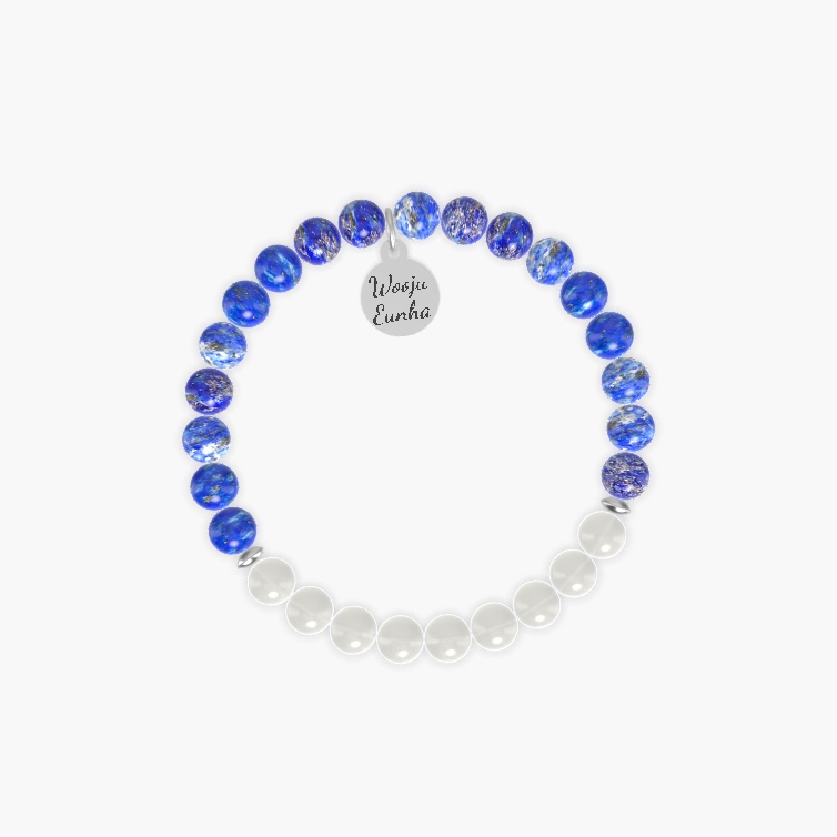 Lapis Lazuli and Moonstone Bracelet