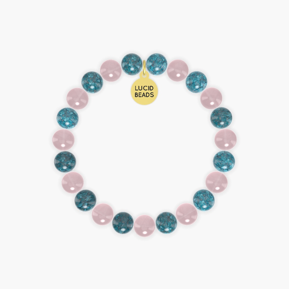 Apatite and Rose Quartz Bracelet