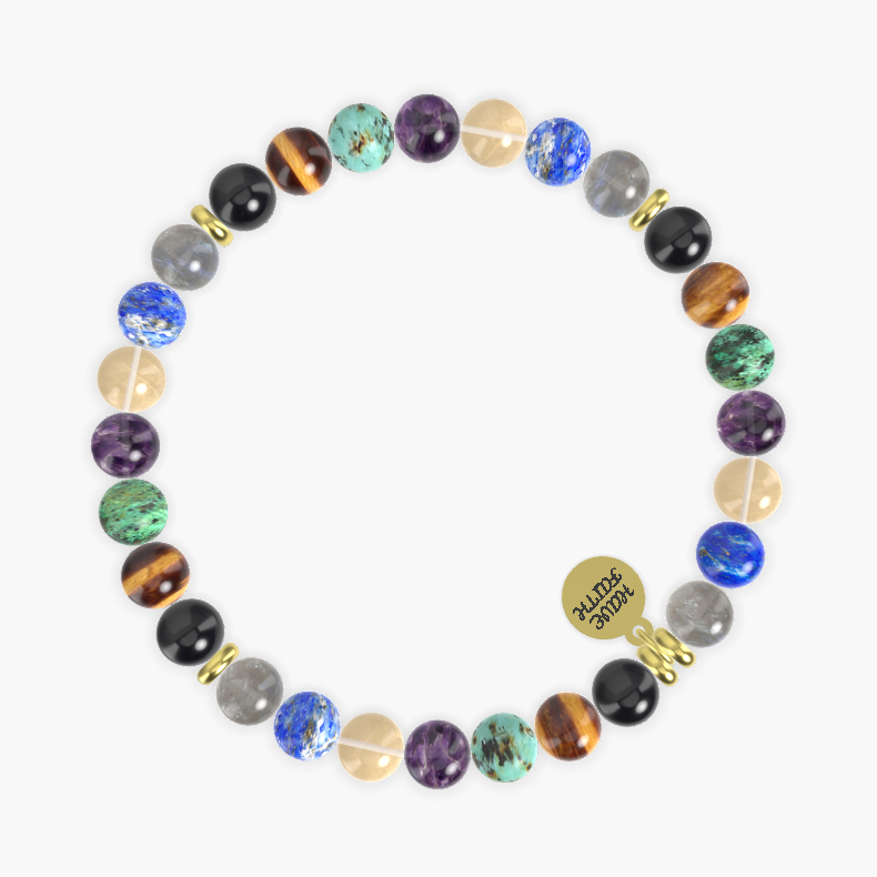 Labradorite, Lapis Lazuli, Citrine and more Gemstone Bracelet