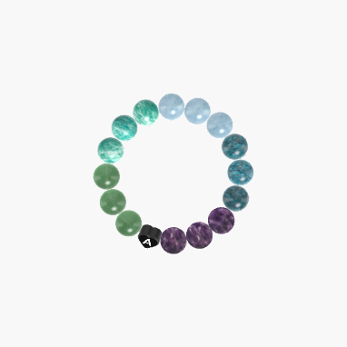 Amethyst, Apatite, Aquamarine and more Gemstone Bracelet