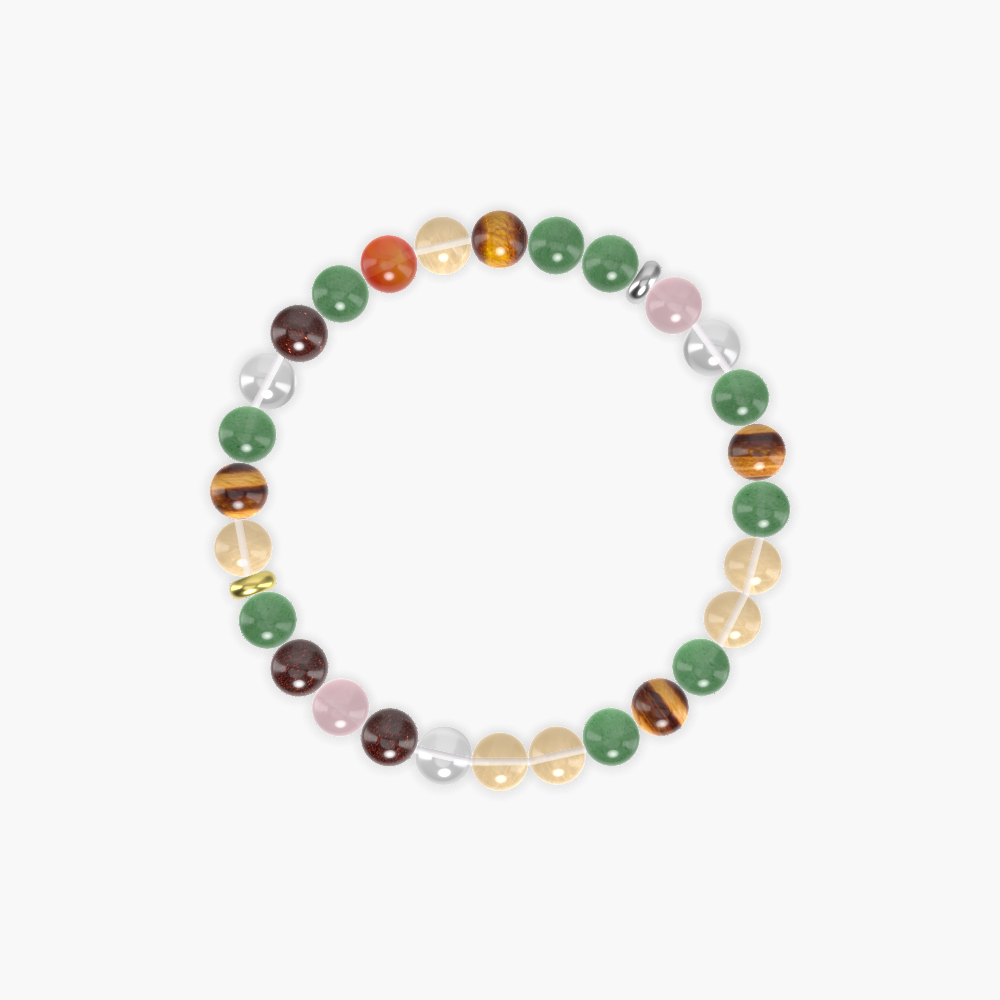 Aventurine, Citrine, Tiger Eye and more Gemstone Bracelet