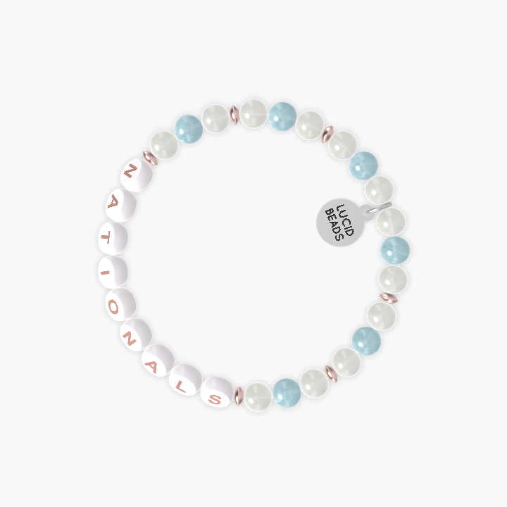 Moonstone and Aquamarine Bracelet