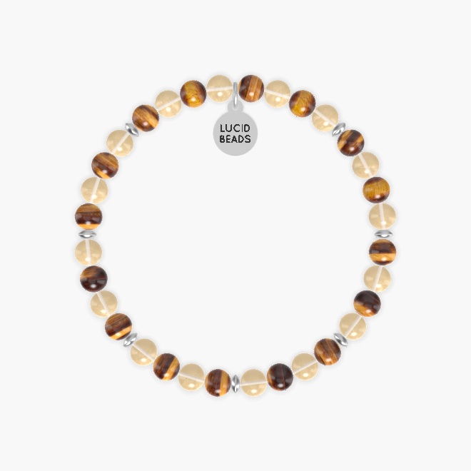 Golden Fortune - Citrine and Tiger Eye Bracelet
