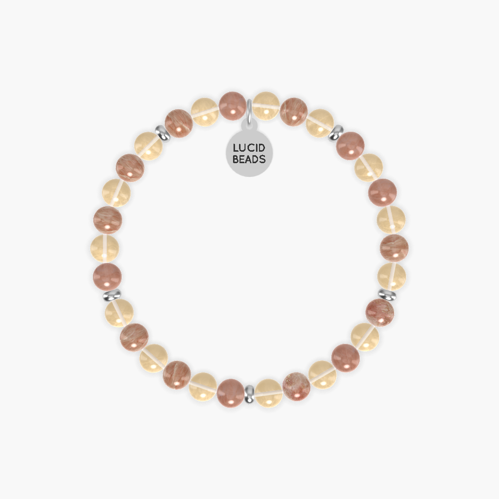 Celebrating International Day of Happiness - Citrine and Sunstone Bracelet