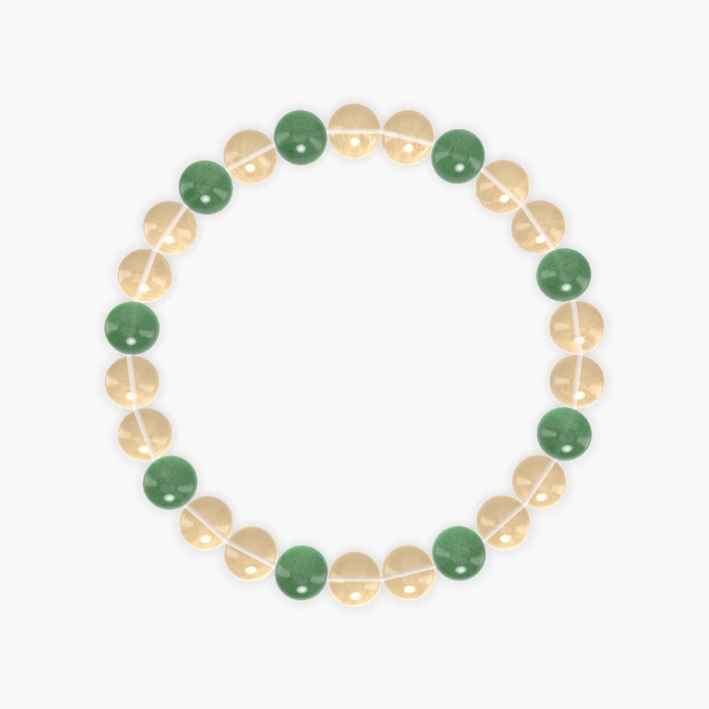 Citrine and Aventurine Bracelet