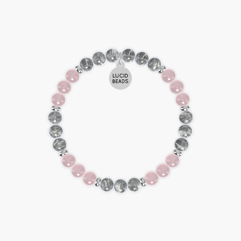 Labradorite and Rose Quartz Bracelet