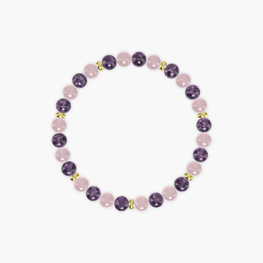 Healing Harmony - Rose Quartz and Amethyst Bracelet