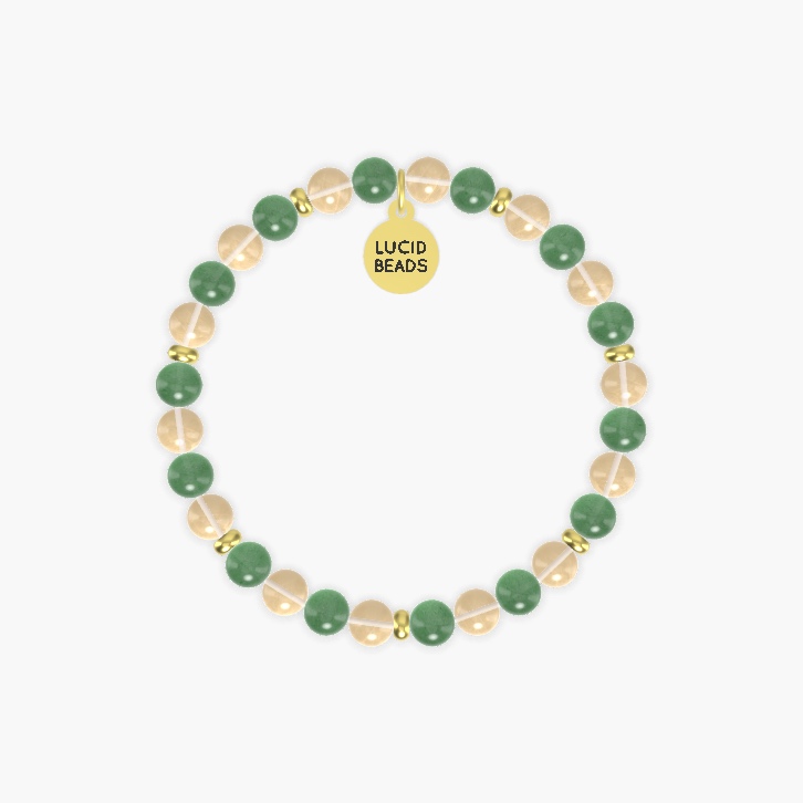 Sunlit Focus - Aventurine and Citrine Bracelet