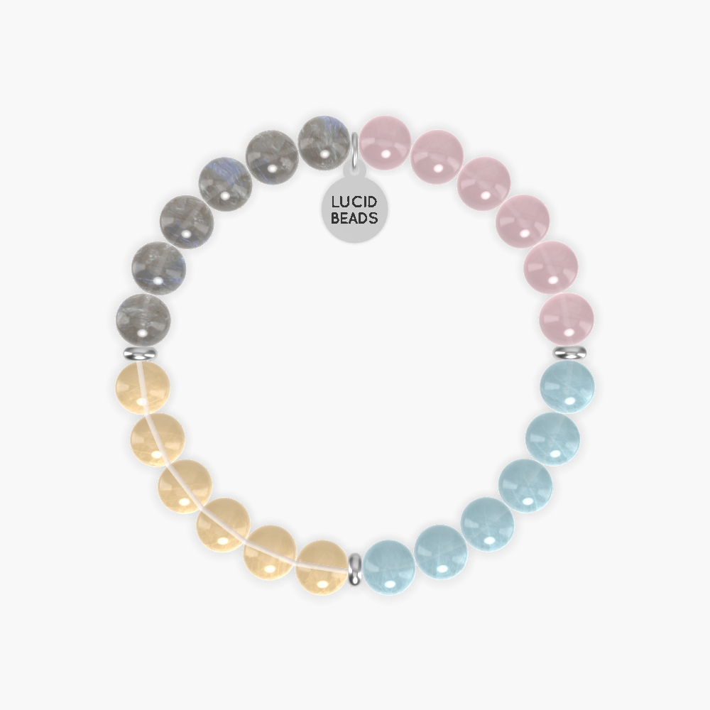 Aquamarine, Rose Quartz, Labradorite and more Gemstone Bracelet