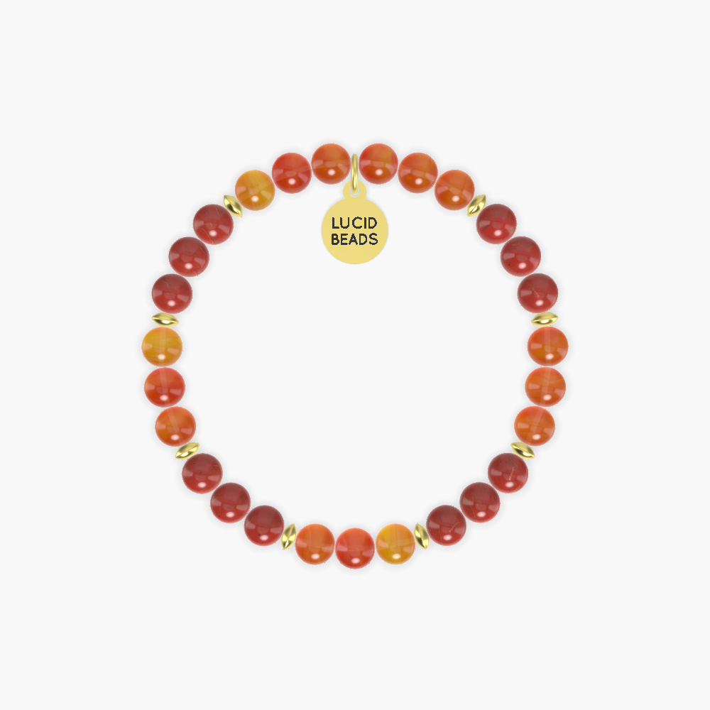 Carnelian and Red Jasper Bracelet