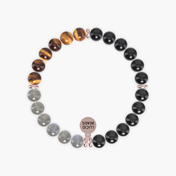 Black Tourmaline, Black Obsidian, Tiger Eye and more Gemstone Bracelet