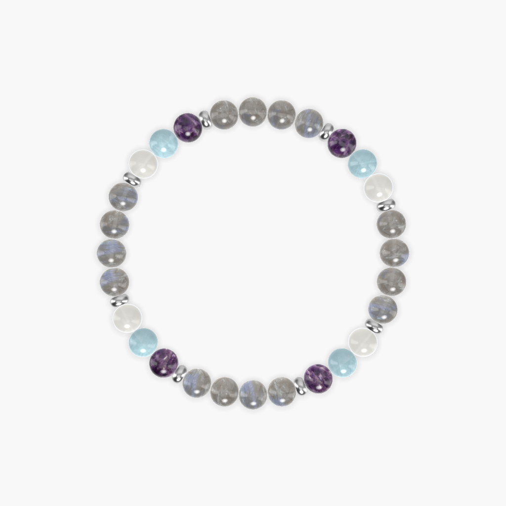 Labradorite, Amethyst, Aquamarine and more Gemstone Bracelet