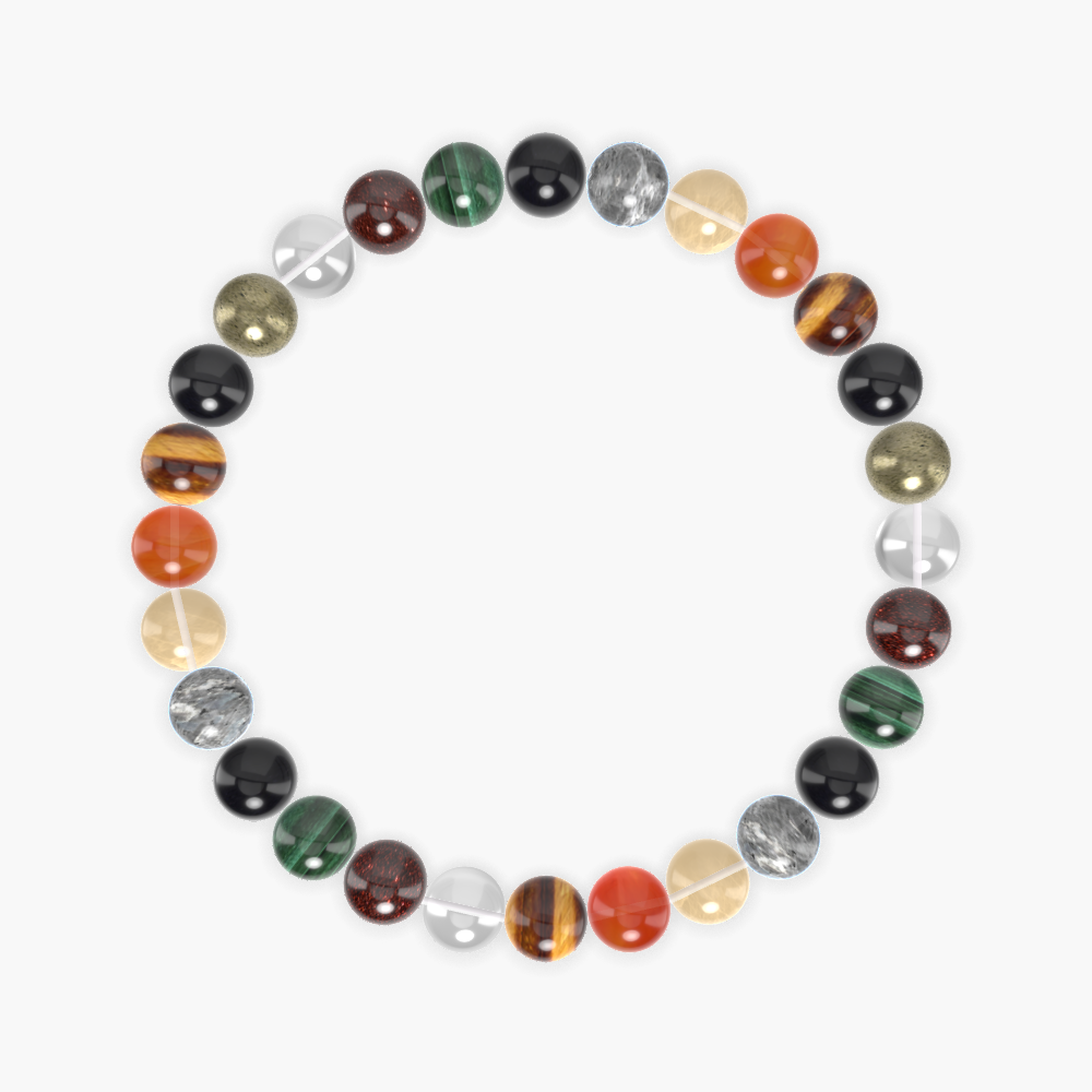 Tiger Eye, Carnelian, Citrine and more Gemstone Bracelet