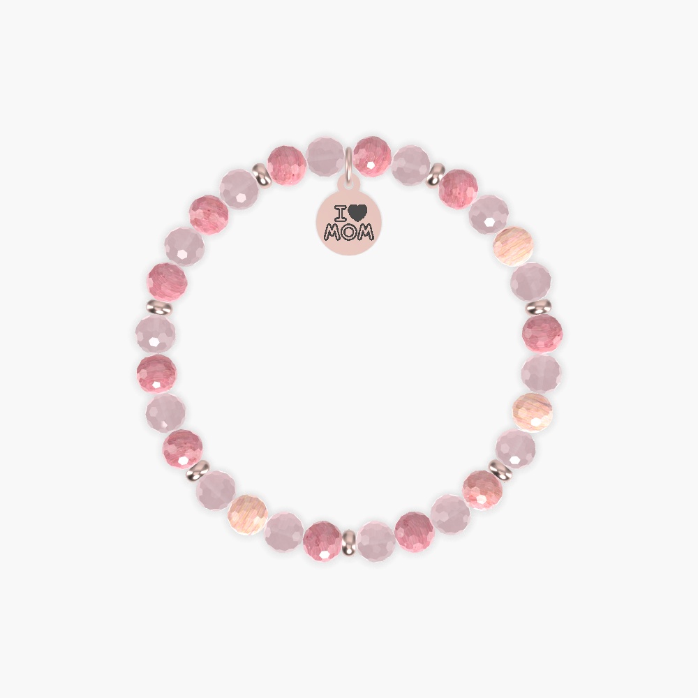 Rose Quartz and Rhodonite Bracelet