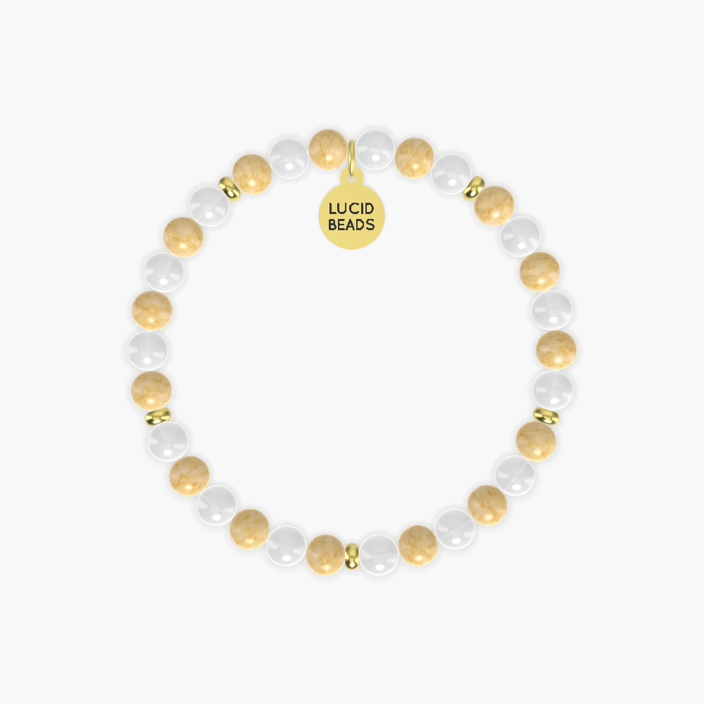 White Jade and Yellow Jade Bracelet