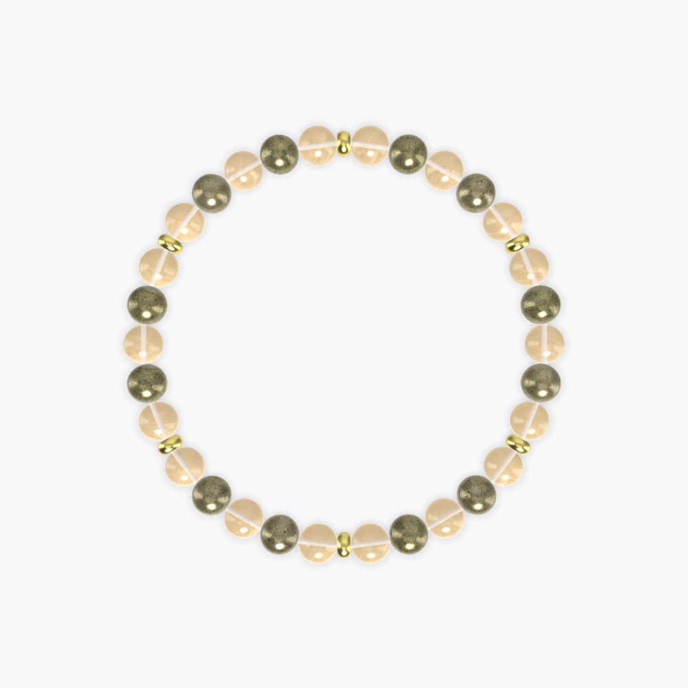 Abundance Guardian - Citrine and Pyrite Bracelet