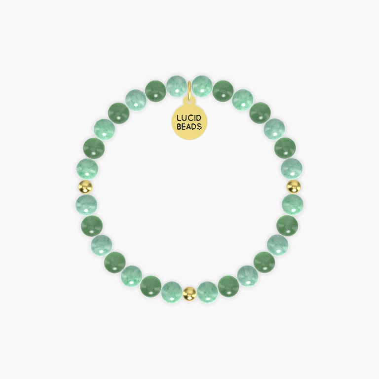 Green Jade and Aventurine Bracelet