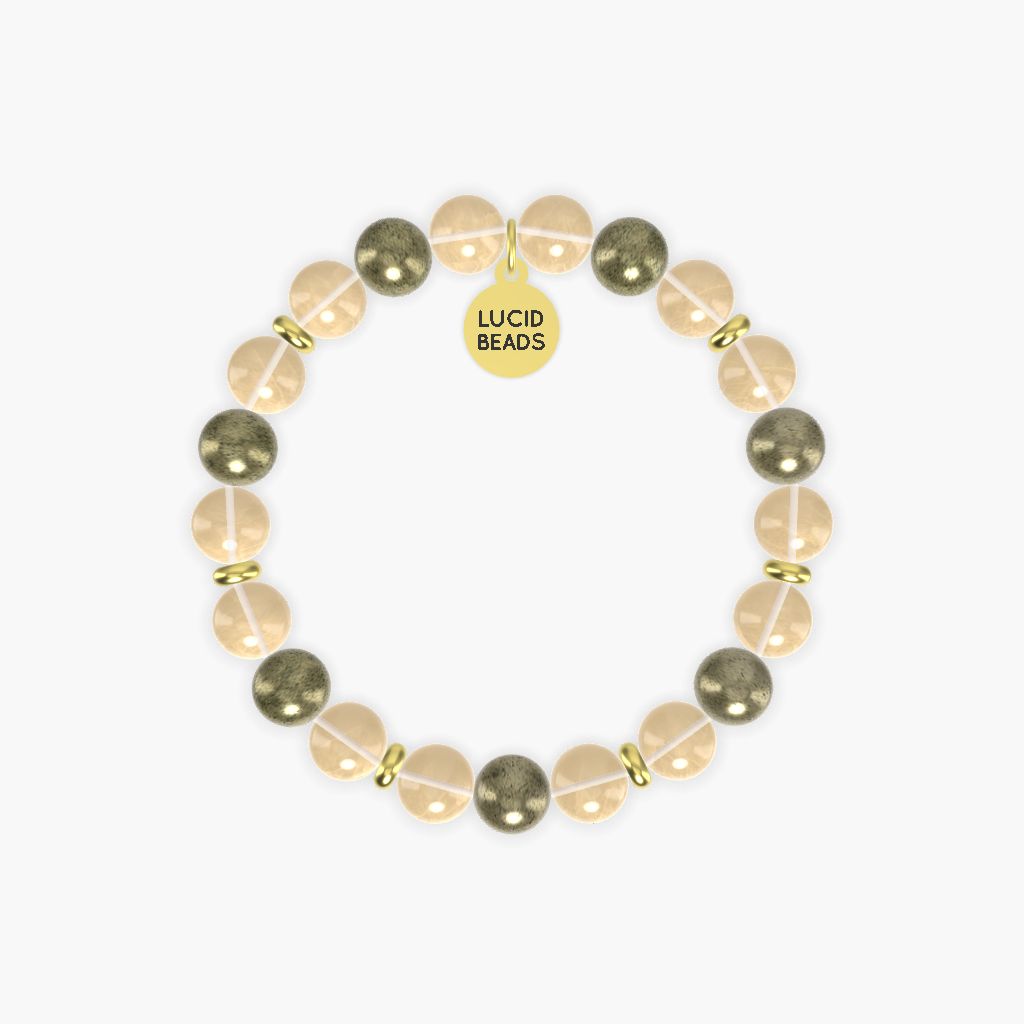 Prosperity Charm - Citrine and Pyrite Bracelet
