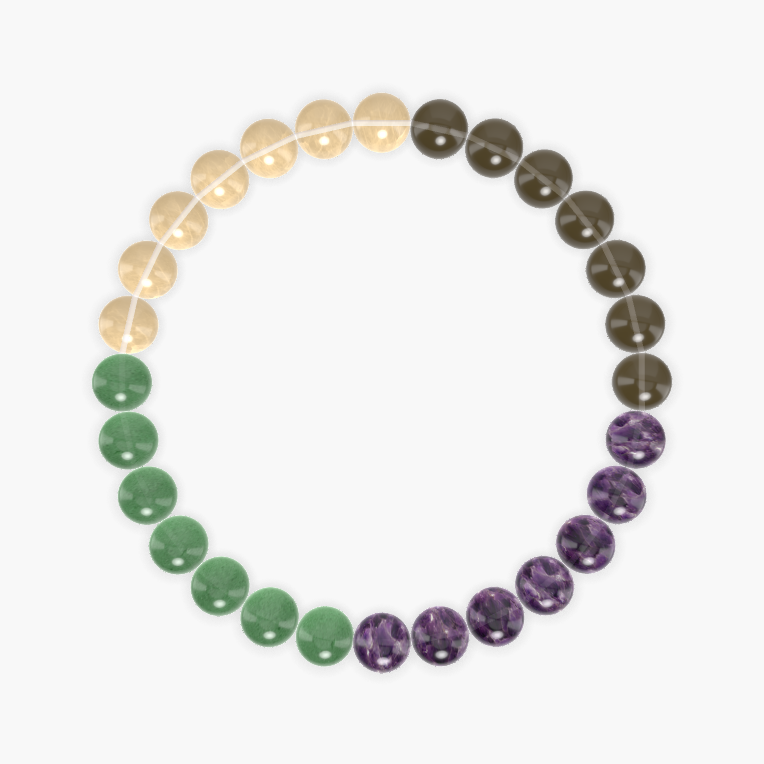 Amethyst, Smoky Quartz, Citrine and more Gemstone Bracelet