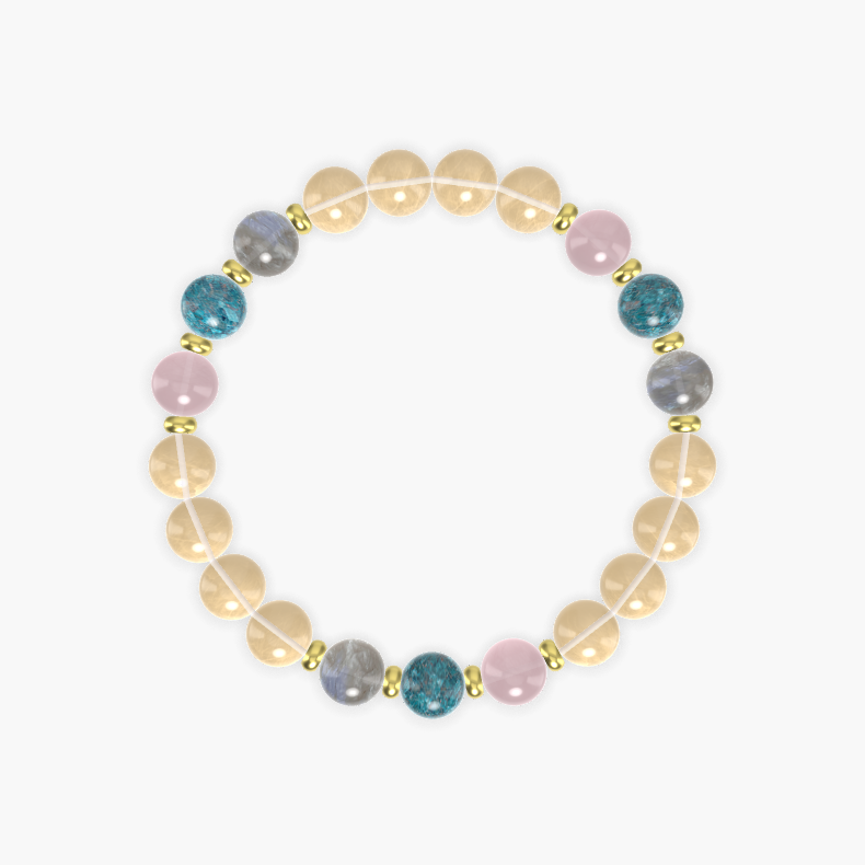 Citrine, Apatite, Rose Quartz and more Gemstone Bracelet