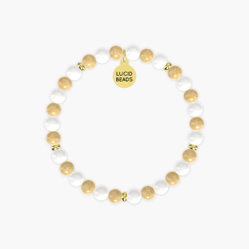 White Jade and Yellow Jade Bracelet