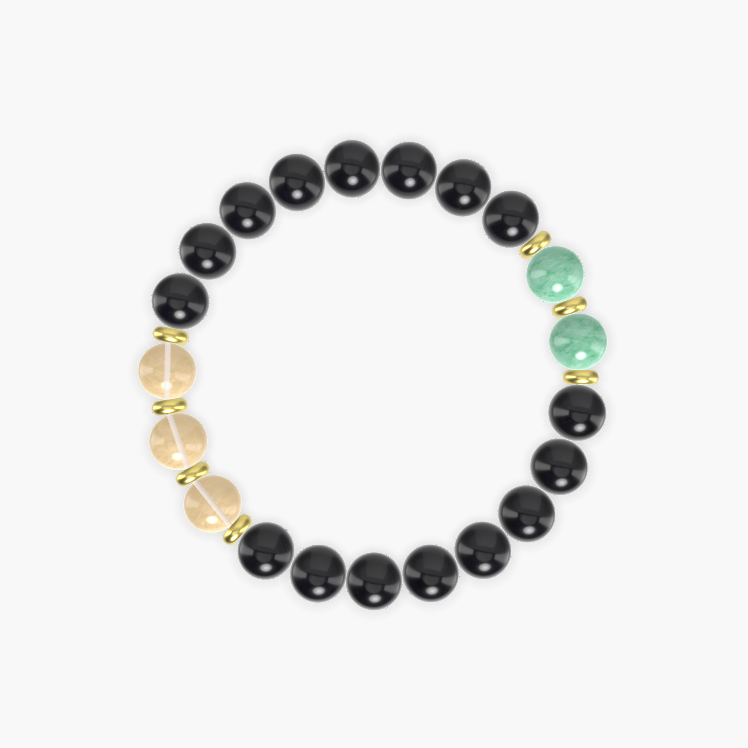 thumbnail image 2 of Stunning 20mm Natural Black Obsidian Bracelet – Round Gemstone Beads, Adjustable Bangle, 7.5 Inch 2 of 4