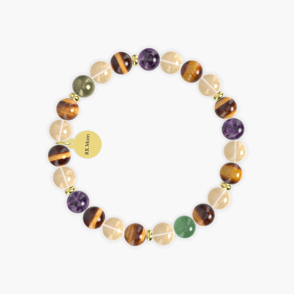 Tiger Eye, Citrine, Amethyst and more Gemstone Bracelet