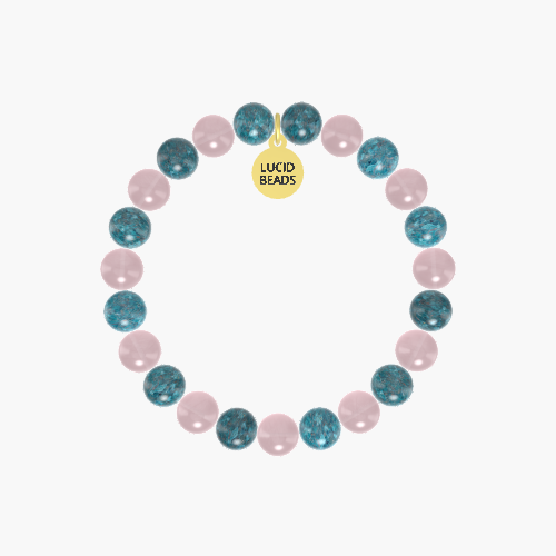 Apatite and Rose Quartz Bracelet
