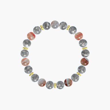 Labradorite and Sardonyx Bracelet