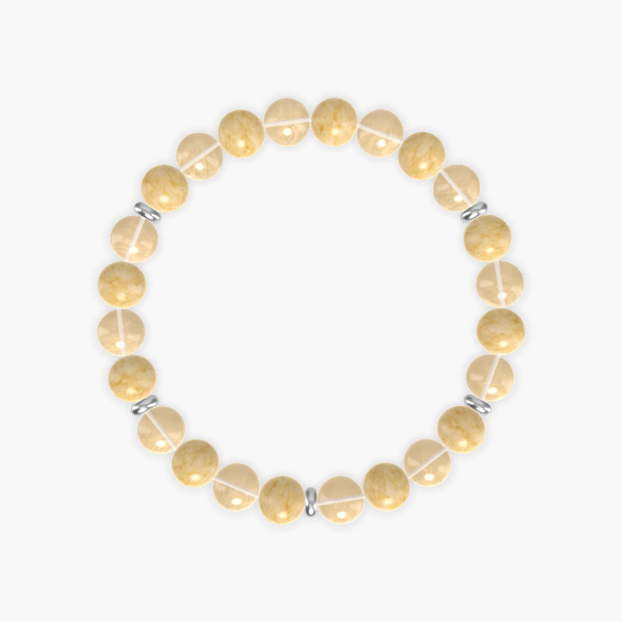 Citrine and Yellow Jade Bracelet