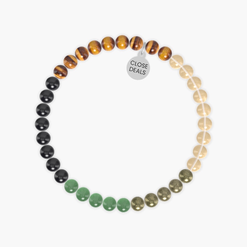 Citrine, Tiger Eye, Black Tourmaline and more Gemstone Bracelet