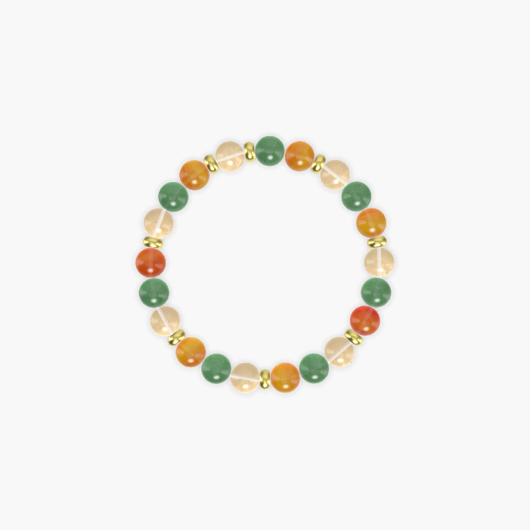 Carnelian, Aventurine and Citrine Bracelet