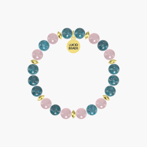 Apatite and Rose Quartz Bracelet