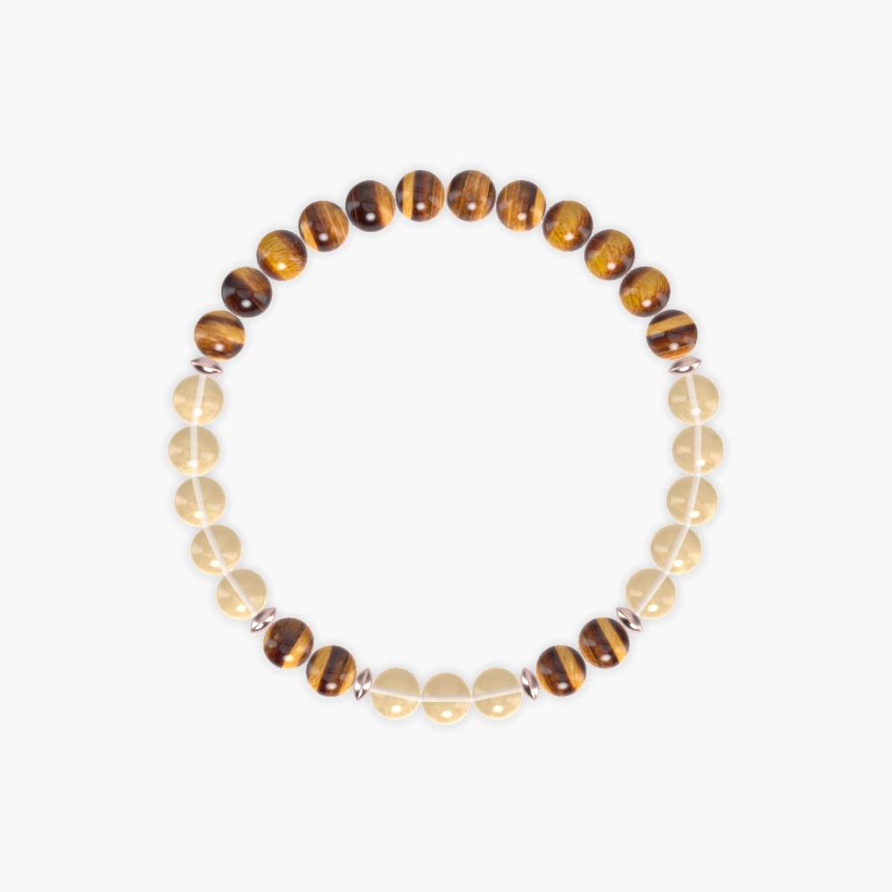 Tiger Eye and Citrine Bracelet