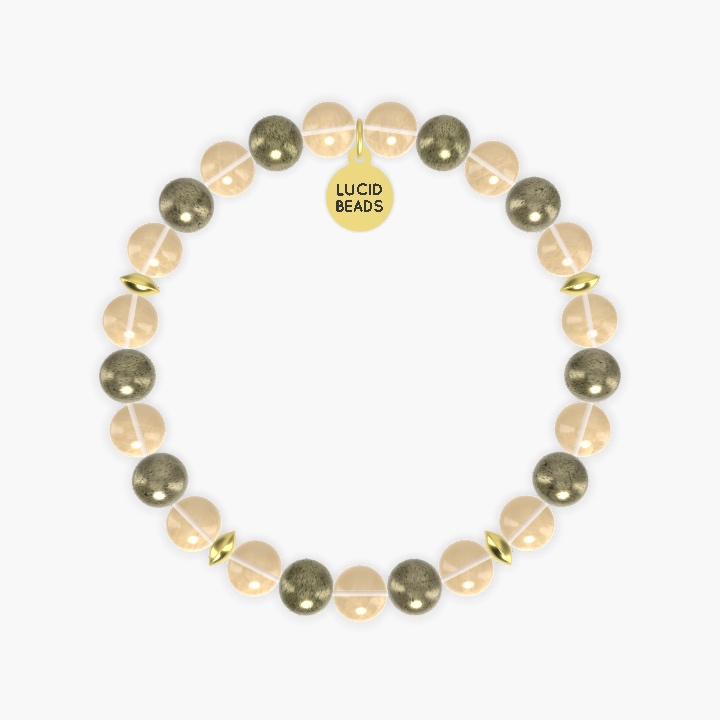 Citrine and Pyrite Bracelet