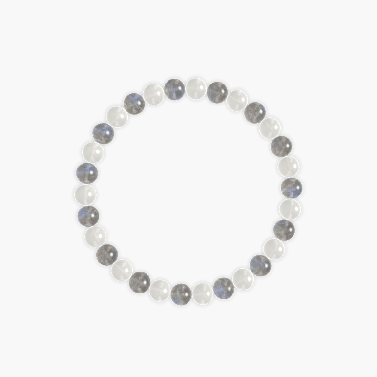 Celestial Guidance - Labradorite and Moonstone Bracelet