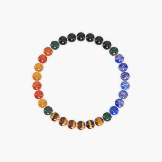 Lapis Lazuli, Carnelian, Tiger Eye and more Gemstone Bracelet