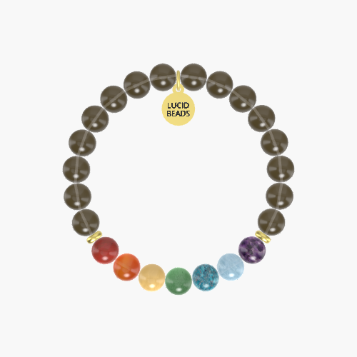 Smoky Quartz, Aventurine, Apatite and more Gemstone Bracelet