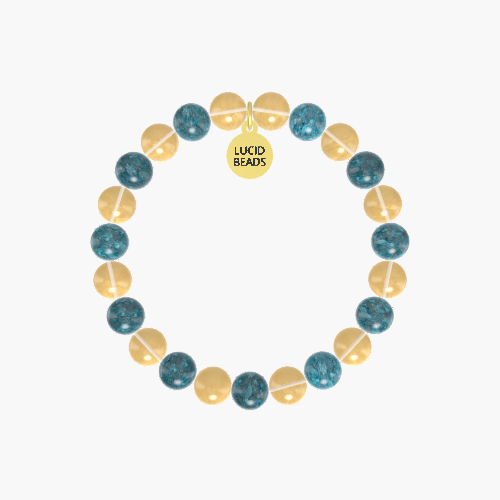 Citrine and Apatite Bracelet