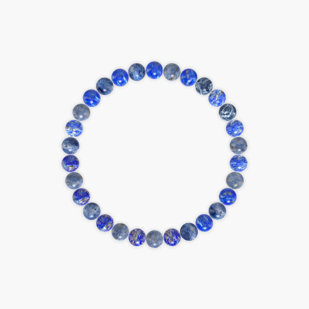 Sodalite and Lapis Lazuli Bracelet