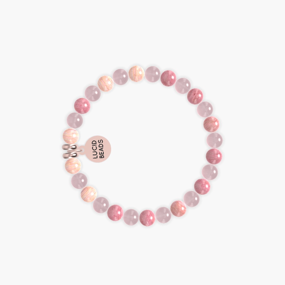 Rhodonite and Rose Quartz Bracelet