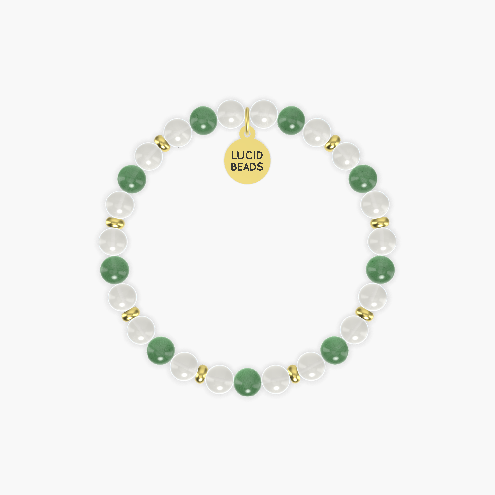 Moonstone and Aventurine Bracelet