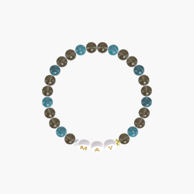Smoky Quartz and Apatite Bracelet